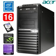 Acer Veriton M4610G MT G630 16GB 500GB GT710 2GB DVD WIN10Pro цена и информация | Стационарные компьютеры | hansapost.ee