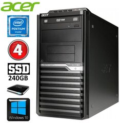 Acer Veriton M4610G MT G630 4GB 240GB+1TB DVD WIN10 hind ja info | Lauaarvutid | hansapost.ee