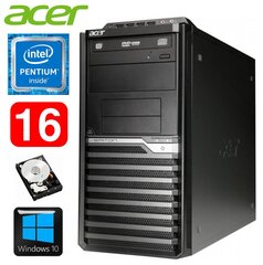 Lauaarvuti Acer Veriton M4610G MT G630 16GB 250GB DVD WIN10 hind ja info | Lauaarvutid | hansapost.ee
