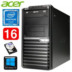 Lauaarvuti Acer Veriton M4610G MT G630 16GB 500GB DVD WIN10 hind ja info | Lauaarvutid | hansapost.ee