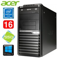 Lauaarvuti Acer Veriton M4610G MT G630 16GB 120SSD DVD WIN10 hind ja info | Lauaarvutid | hansapost.ee