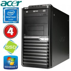 Lauaarvuti Acer Veriton M4610G MT G630 4GB 120SSD DVD WIN7Pro hind ja info | Lauaarvutid | hansapost.ee