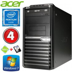 Acer Veriton M4610G MT G630 4GB 120GB+500GB DVD WIN7Pro цена и информация | Стационарные компьютеры | hansapost.ee