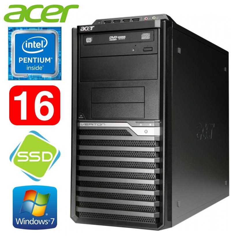 Lauaarvuti Acer Veriton M4610G MT G630 16GB 120SSD DVD WIN7Pro цена и информация | Lauaarvutid | hansapost.ee