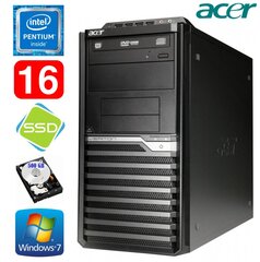 Acer Veriton M4610G MT G630 16GB 120GB+500GB DVD WIN7Pro цена и информация | Стационарные компьютеры | hansapost.ee