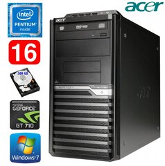 Lauaarvuti Acer Veriton M4610G MT G630 16GB 500GB GT710 2GB DVD WIN7Pro hind ja info | Lauaarvutid | hansapost.ee