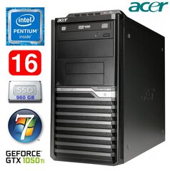 Acer Veriton M4610G MT G630 16GB 960SSD GTX1050Ti 4GB DVD WIN7Pro цена и информация | Стационарные компьютеры | hansapost.ee