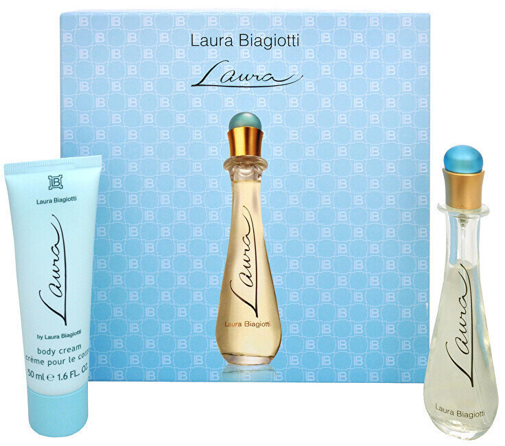 Komplekt Laura Biagiotti Laura - EDT, 25 ml + kehakreem, 50 ml цена и информация | Parfüümid naistele | hansapost.ee