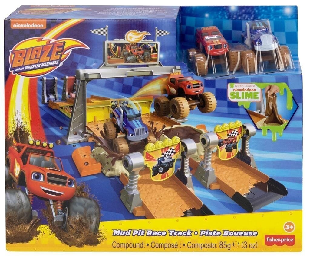 Fisher Price mängukomplekt Blaze And The Monster Machines Mud Pit Race Track цена и информация | Mänguasjad poistele | hansapost.ee