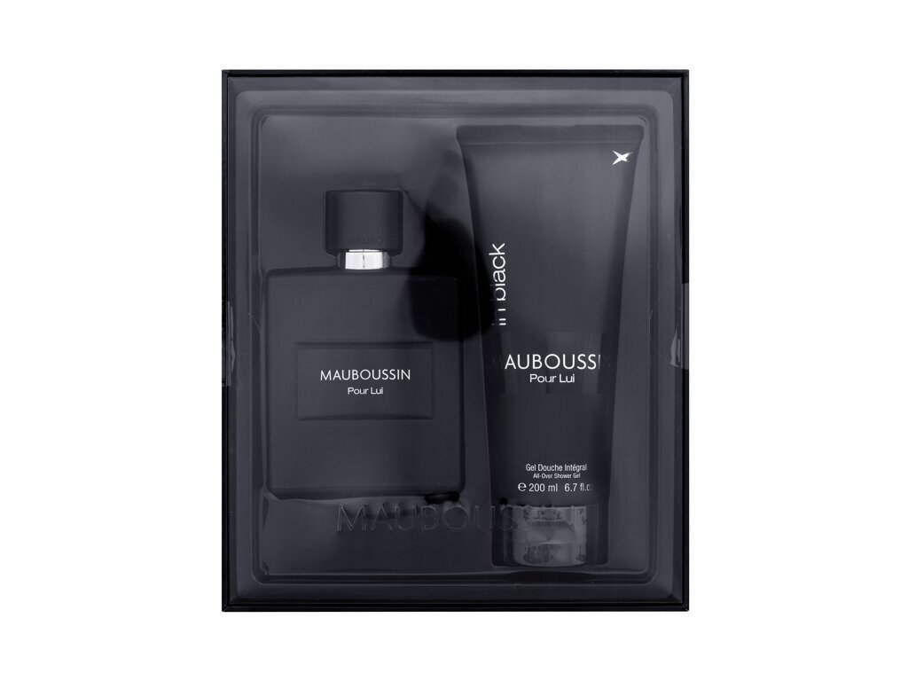 Komplekt Mauboussin Pour Lui In Black meestele: parfüümvesi EDP, 100 ml + dušigeel, 200 ml цена и информация | Parfüümid meestele | hansapost.ee