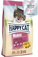 Happy CatMinkas Sterilised Geflügel kassitoit, 10kg hind ja info | Kassi kuivtoit ja kassikrõbinad | hansapost.ee
