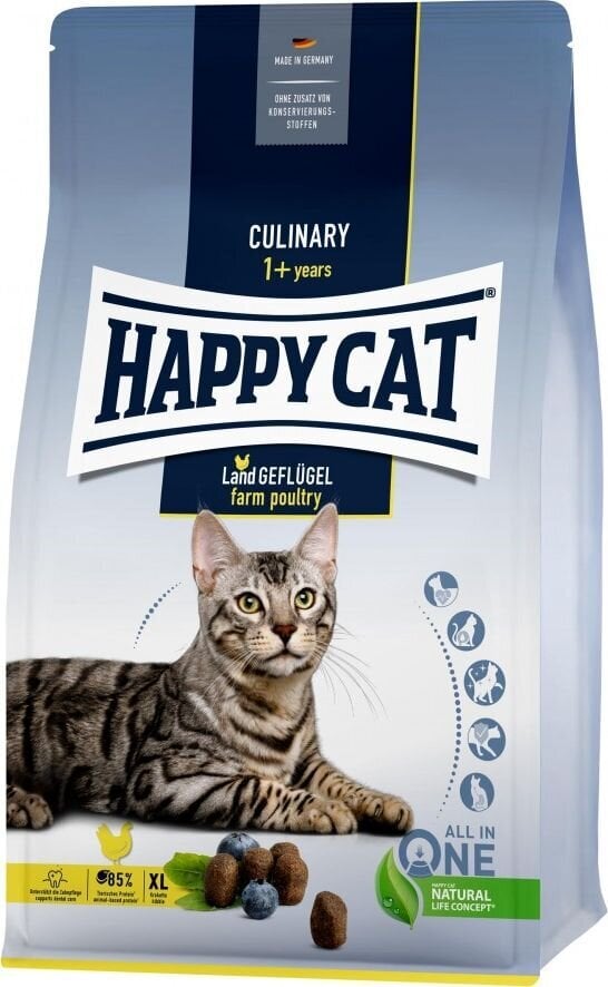 Happy CatCulinary Adult Land-Geflügel kassitoit, 10kg цена и информация | Kassi kuivtoit ja kassikrõbinad | hansapost.ee