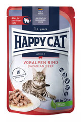 Happy CatMeat in Sauce - Culinary Voralpen-Rind konserv kassidele, 24x85g hind ja info | Kassikonservid | hansapost.ee