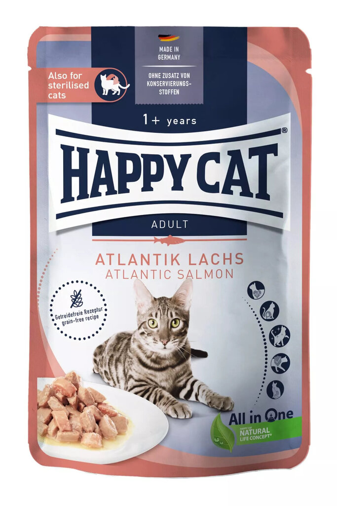 Happy CatMeat in Sauce - Culinary Atlantik-Lachs konserv kassidele, 85g hind ja info | Kassikonservid | hansapost.ee