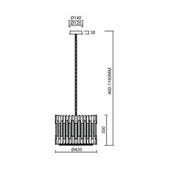 Milagro rippvalgusti Ritz ML0393 hind ja info | Rippvalgustid | hansapost.ee