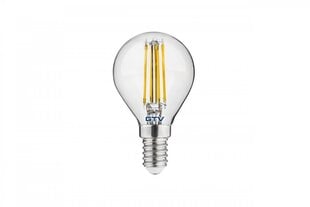 Лампа светодиодная G45, FILAMENT, E14, 4 Вт, 400 Лм, 4000K, 220-240В, 360° цена и информация | Электрические лампы | hansapost.ee