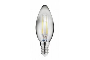 Лампа светодиодная FILAMENT C35, C35, 2700K, E14, 4,0W, AC220-240V, 360°, 300lm, 44mA, серая цена и информация | Электрические лампы | hansapost.ee