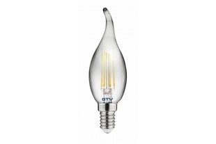 Лампа светодиодная FILAMENT C35L, 2700K, E14, 4,0W, AC220-240V, 360°, 300lm, 44mA, серая цена и информация | Лампочки | hansapost.ee