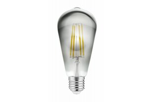 Лампа светодиодная FILAMENT ST64, 2700K, E27, 6,0W, AC220-240V, 360°, 500lm, 52mA, серая цена и информация | Лампочки | hansapost.ee