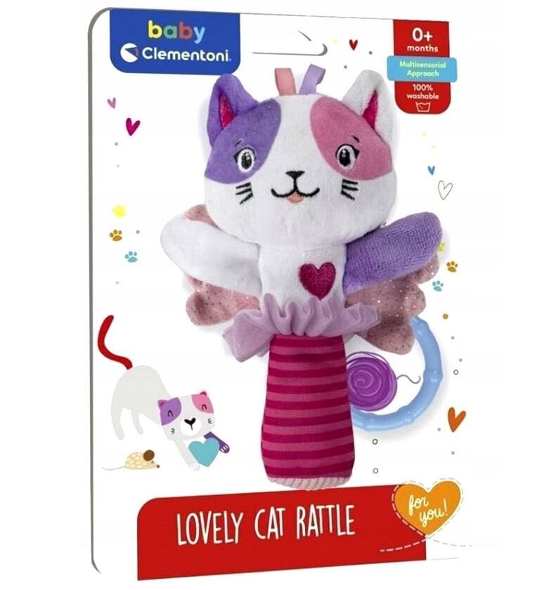 Pehme kõristi Clementoni Baby Kitten цена и информация | Beebide mänguasjad | hansapost.ee