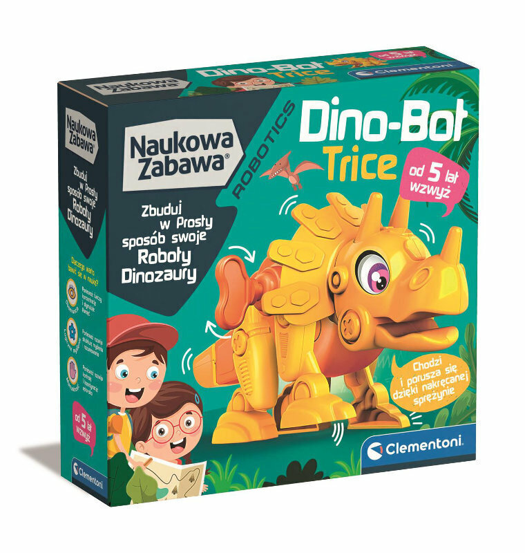 Robot-dinosaurus Clementoni Dino-Bot Triceratops 50797 цена и информация | Mänguasjad poistele | hansapost.ee
