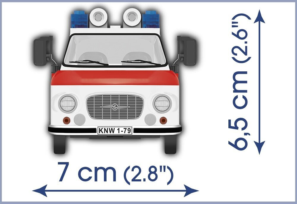 Konstruktor Cobi Kiirabi Barkas B1000, 157 tk цена и информация | Klotsid ja konstruktorid | hansapost.ee