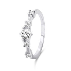 Brilio Silver Очаровательное серебряное кольцо с цирконами RI040W цена и информация | Кольцо | hansapost.ee