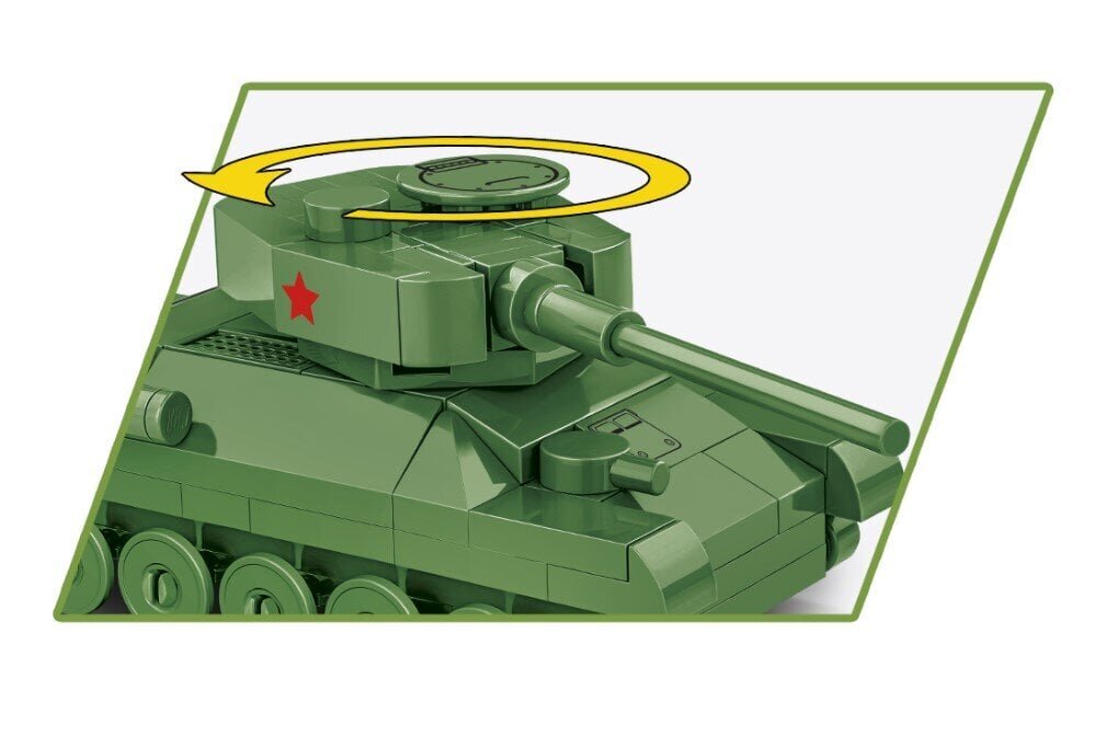 Konstruktor Cobi Tank T-34/85, 110 tk цена и информация | Klotsid ja konstruktorid | hansapost.ee