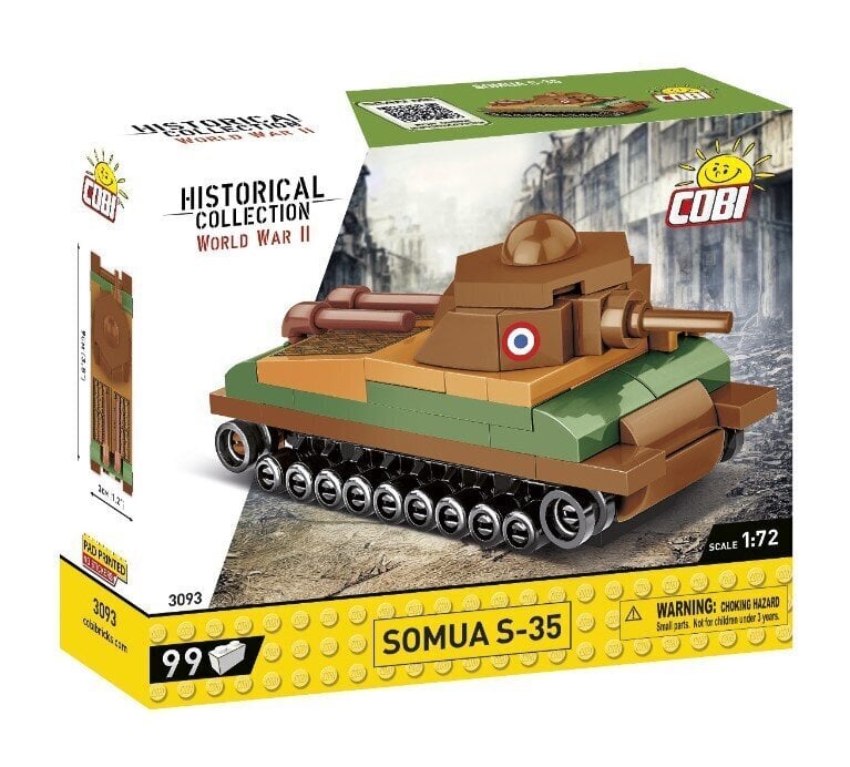 Konstruktor Cobi Somua S-35, 99 tk hind ja info | Klotsid ja konstruktorid | hansapost.ee