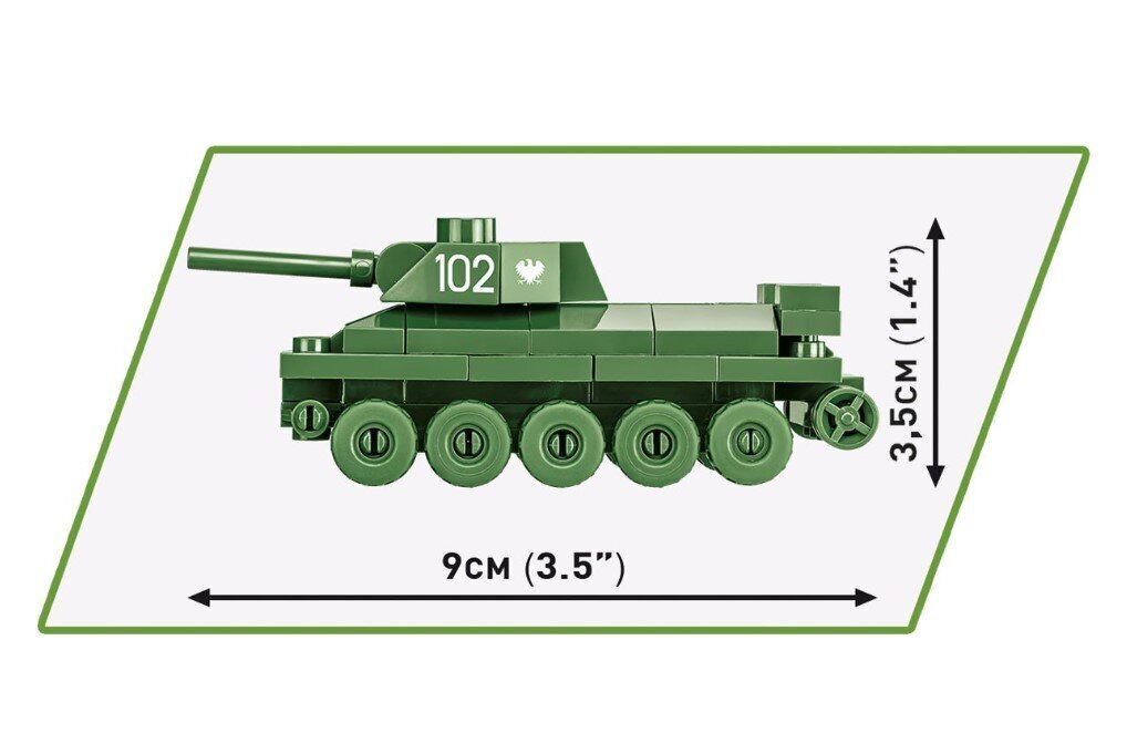 Konstruktor Cobi Tank T-34/76, 101 tk цена и информация | Klotsid ja konstruktorid | hansapost.ee