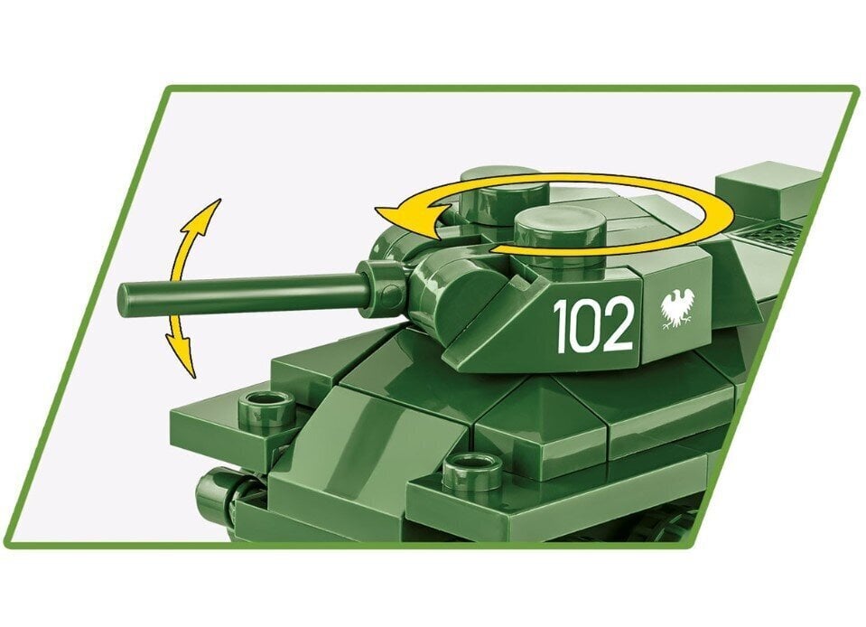 Konstruktor Cobi Tank T-34/76, 101 tk цена и информация | Klotsid ja konstruktorid | hansapost.ee