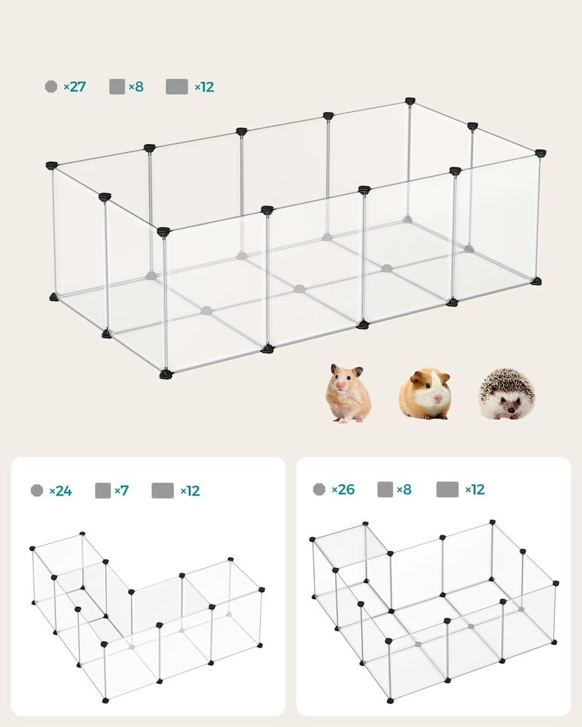 Aedik Oskar LPC02W, 143x73x46 cm цена и информация | Pesad, asemed | hansapost.ee