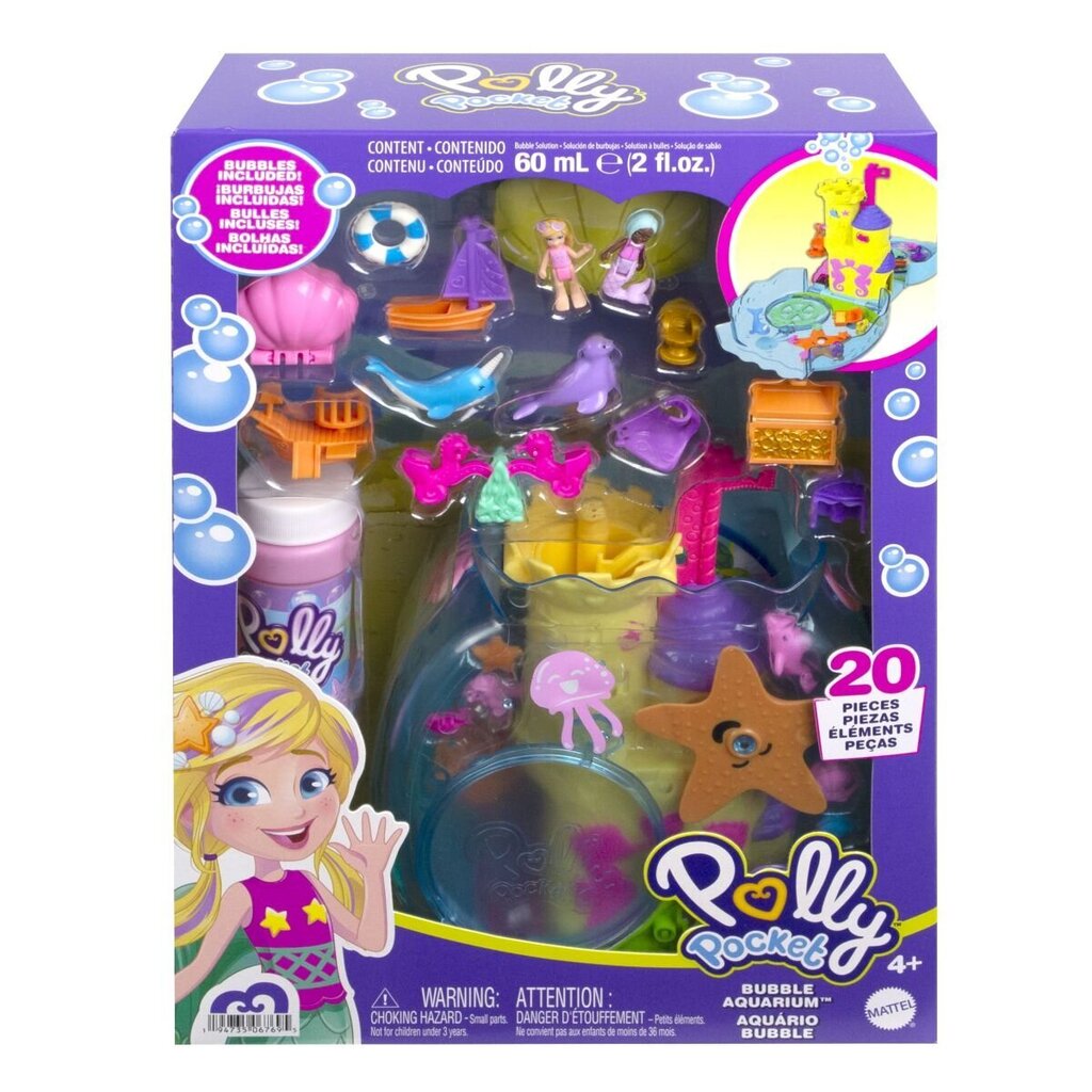 Mängukomplekt Polly Pocket Bubble Aquarium цена и информация | Mänguasjad tüdrukutele | hansapost.ee