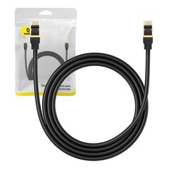Network cable cat.8 Baseus Ethernet RJ45, 40Gbps, 1,5m (black) цена и информация | Кабели и провода | hansapost.ee