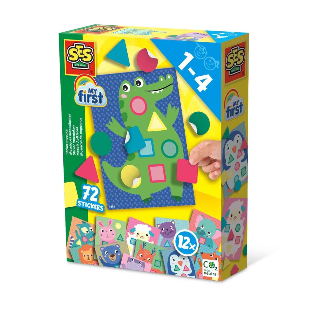 Minu esimene kleebiste mosaiik SES Creative 44845 цена и информация | Arendavad laste mänguasjad | hansapost.ee