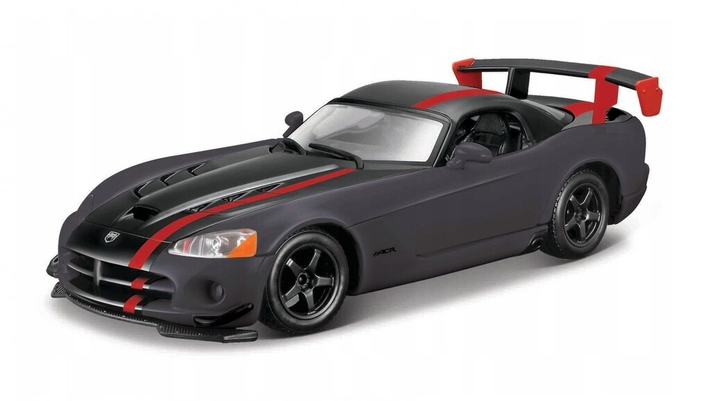 BBURAGO 1:24 Dodge Viper SRT10ACR Grey & RedStripe 22114 цена и информация | Mänguasjad poistele | hansapost.ee