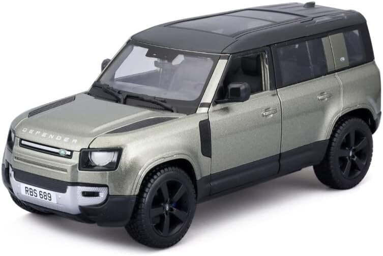 Automudel Bburago Land Rover Defender 2022 Green 21101gn, 1:24 цена и информация | Mänguasjad poistele | hansapost.ee