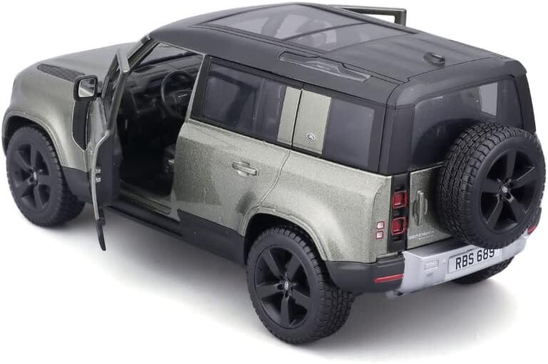 Automudel Bburago Land Rover Defender 2022 Green 21101gn, 1:24 цена и информация | Mänguasjad poistele | hansapost.ee