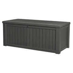 Ящик для хранения Rockwood Storage Box, 570 л, серый цена и информация | Корзины и ящики для хранения | hansapost.ee