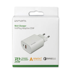 Зарядное устройство (беспроводное) VoltPlug Adaptive PD 25W с быстрой зарядкой и AFC, белого цвета цена и информация | Зарядные устройства для телефонов | hansapost.ee