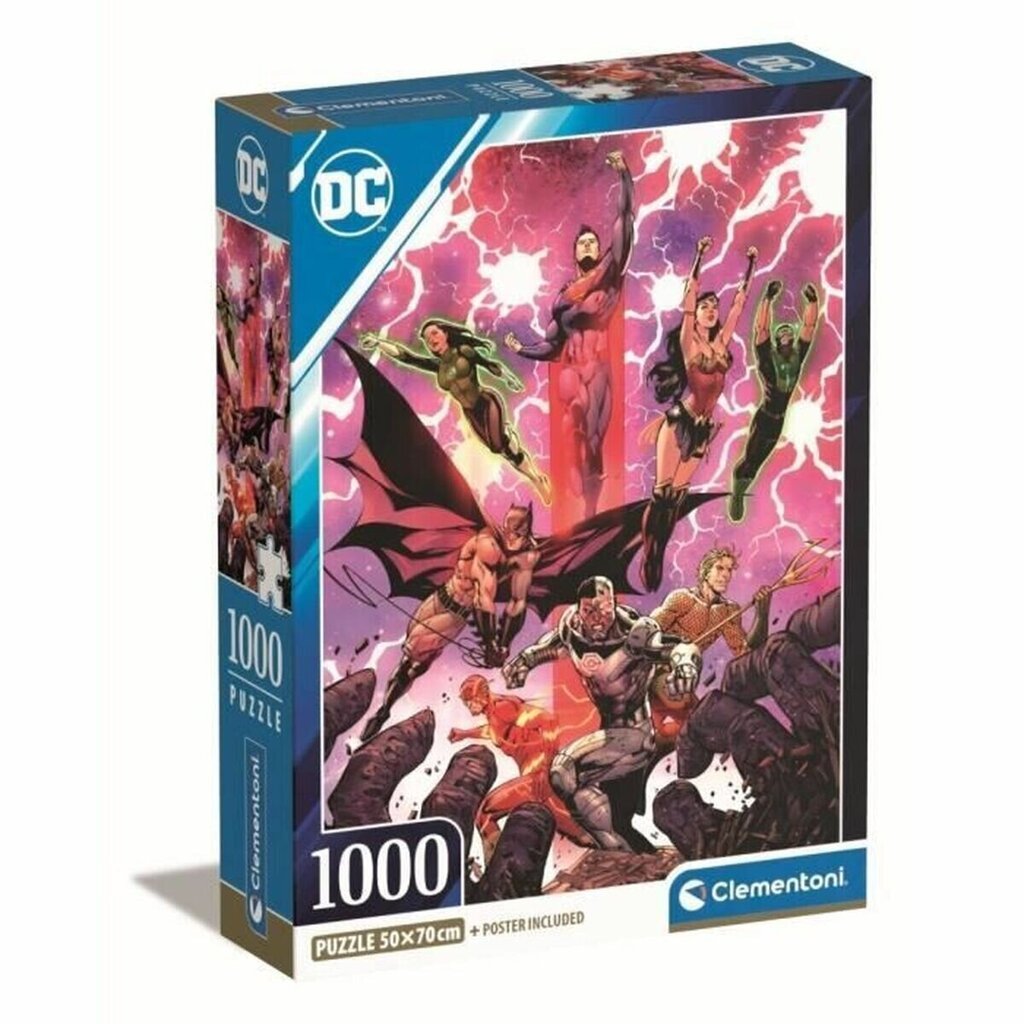 Pusle DC Comics Clementoni, 1000 tk цена и информация | Pusled lastele ja täiskasvanutele | hansapost.ee