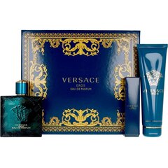 Набор Versace Eros для мужчин: парфюмированная вода EDP, 100 мл + парфюмированная вода EDP, 10 мл + гель для душа, 150 мл цена и информация | Мужские духи | hansapost.ee