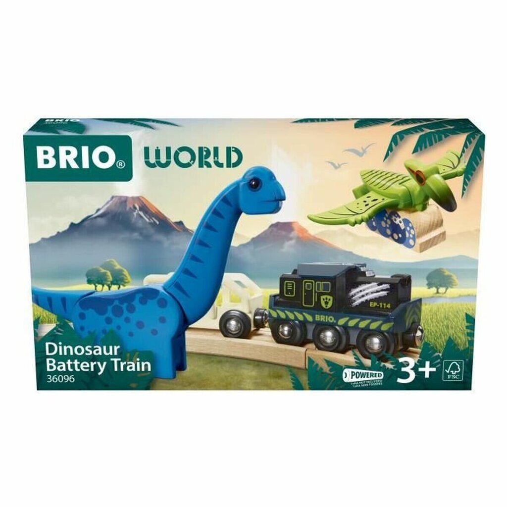 Rong Brio Dinosaur Battery train цена и информация | Mänguasjad poistele | hansapost.ee