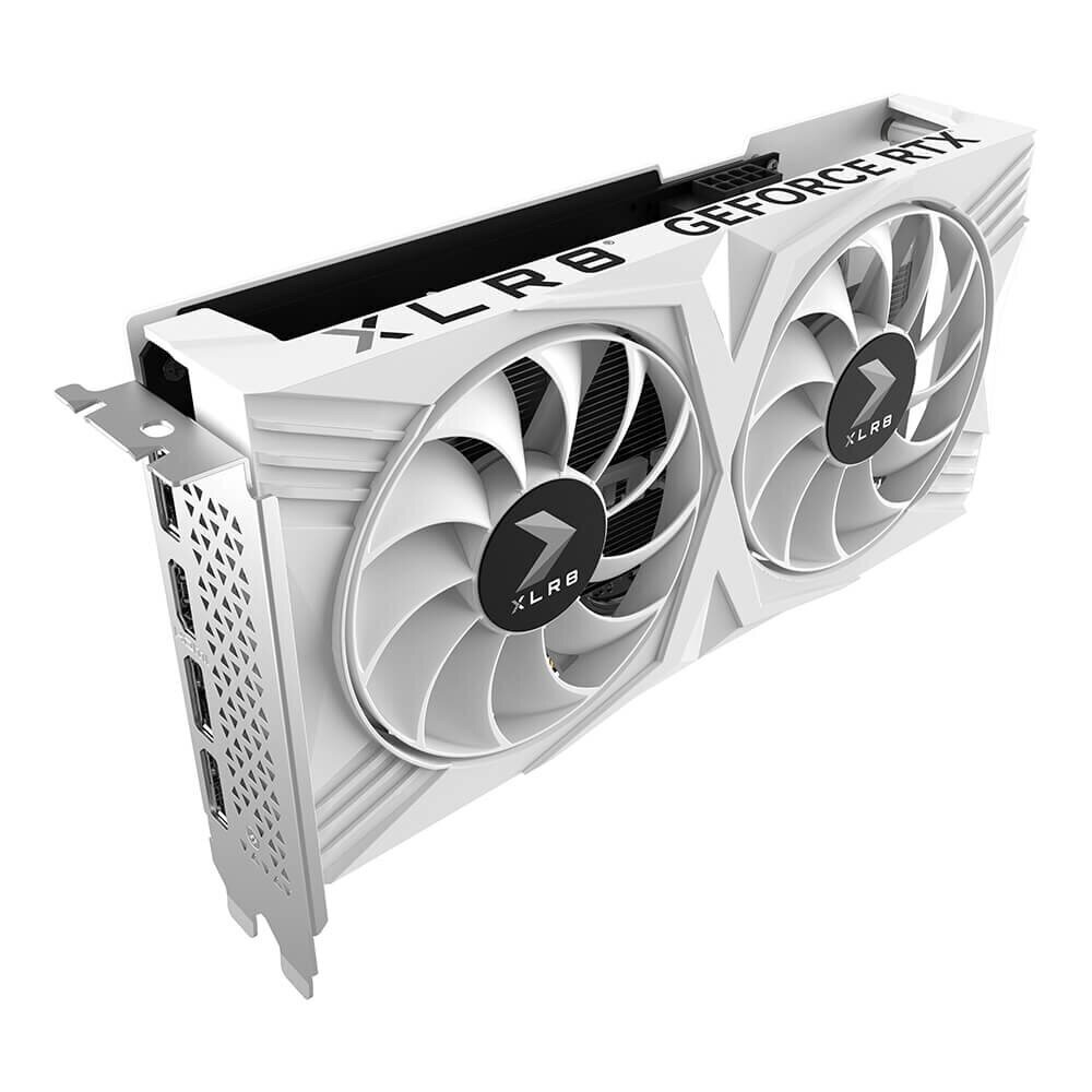 PNY GeForce RTX 4060 OC XLR8 Verto DF White Edition (VCG40608DFWXPB1-O) цена и информация | Videokaardid | hansapost.ee