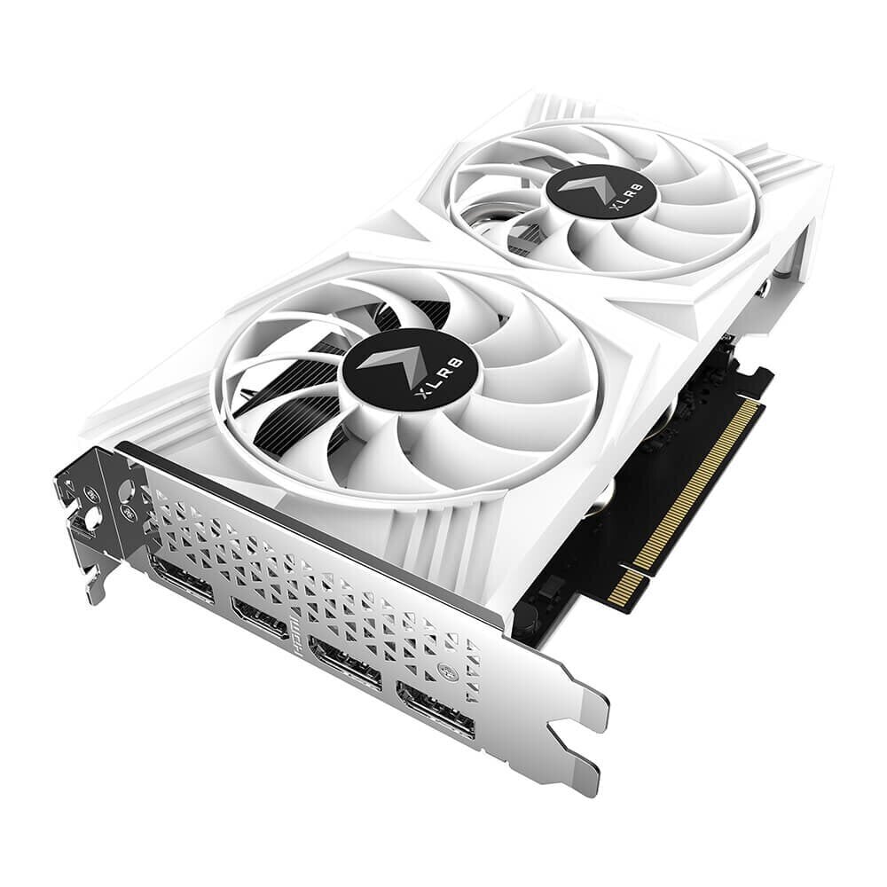 PNY GeForce RTX 4060 OC XLR8 Verto DF White Edition (VCG40608DFWXPB1-O) цена и информация | Videokaardid | hansapost.ee