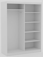 Шкаф ADRK Furniture Delia 160, белого цвета цена и информация | Шкафы | hansapost.ee