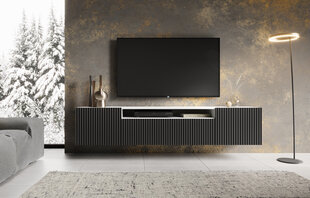 Tv-kapp ADRK Furniture Noemi, must/valge hind ja info | Televiisori alused | hansapost.ee