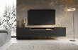 Tv-kapp ADRK Furniture Noemi, must/pruun hind ja info | Televiisori alused | hansapost.ee