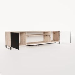 Tv-kapp ADRK Furniture Noemi, must/pruun hind ja info | Televiisori alused | hansapost.ee