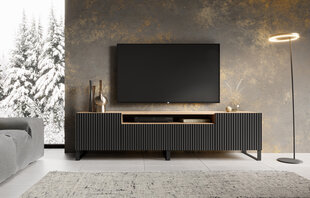 ТВ шкафчик ADRK Furniture Noemi, черный/коричневый цвет цена и информация | Тумбы под телевизор | hansapost.ee